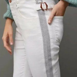 Anthropologie Pilcro and the Letterpress Jeans Women's Size 27 Tall White